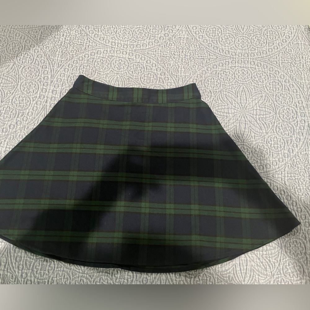 Old Navy Plaid Flare Mini Skirt
